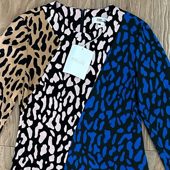 **DVF** NWT leopard print dress SIZE 6 - Picture 4 of 7